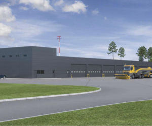 Baza Działu Eksploatacji i Transportu na Katowice Airport - wizualizacje