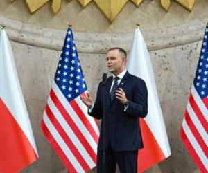 USA/ Prezydent Nawrocki podziękował przedstawicielom Polonii za to, że są ambasadorami Rzeczpospolitej Polskiej