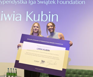 Iga Świątek rozdała stypendia