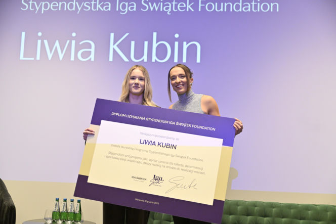 Iga Świątek rozdała stypendia