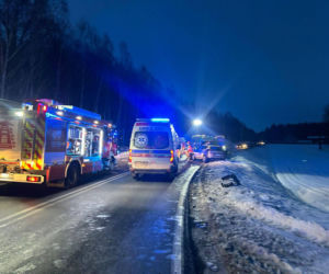 Kłódka. Wypadek na DK 16