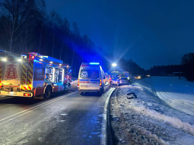 Kłódka. Wypadek na DK 16