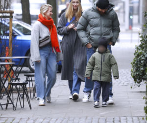 Jan Błachowicz z partnerką i synem