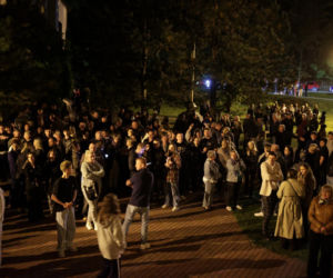 Protest w sprawie odwołania proboszcza w Grojcu