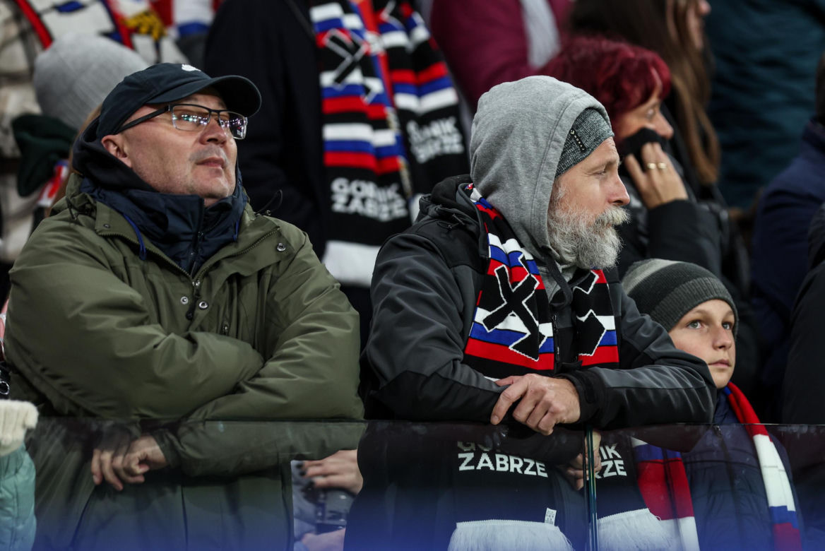 Górnik Zabrze - Jagiellonia Białystok, zdjęcia kibiców i zawodników z meczu 13. kolejki PKO BP Ekstraklasy