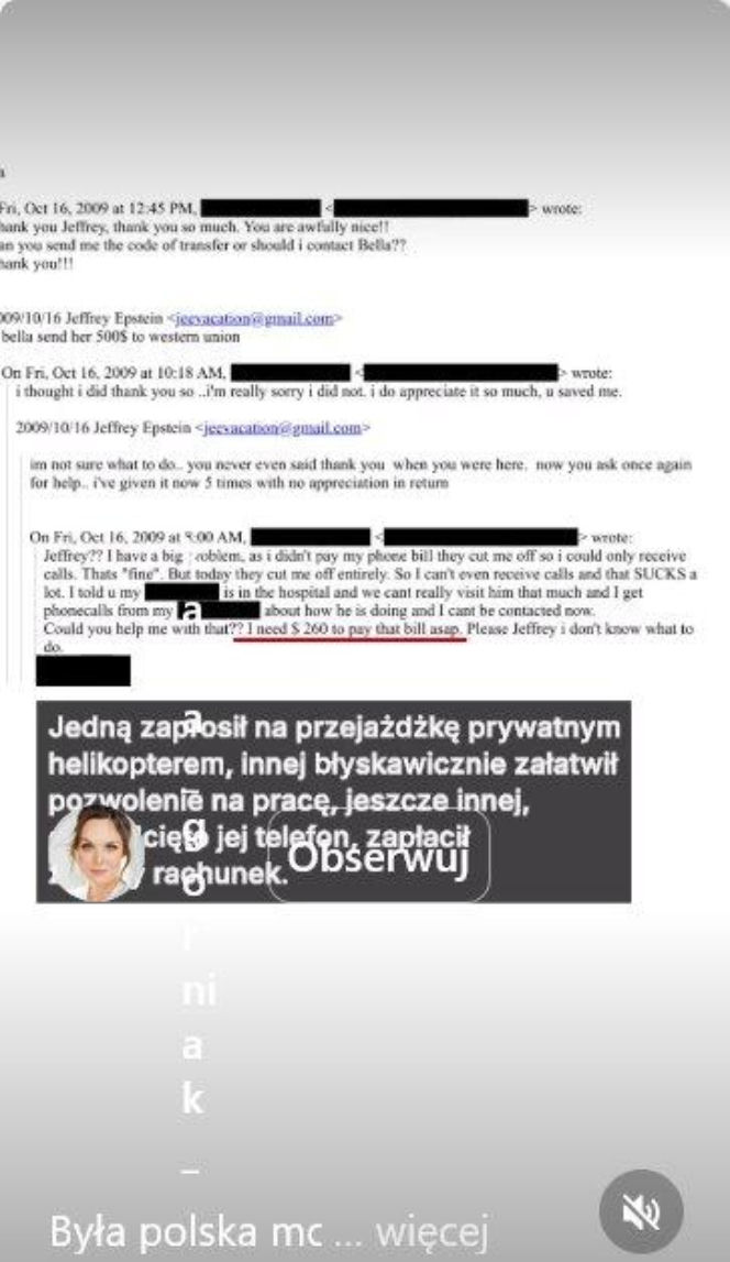 Epstein, Weinstein i polska modelka. Szokujące powiązania w ujawnionych aktach