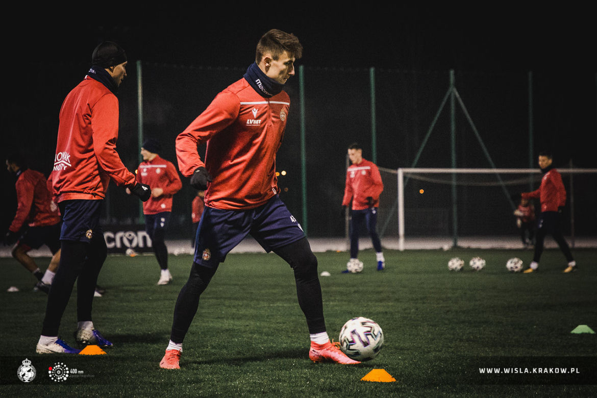 Trening Wisły Kraków przed derbami