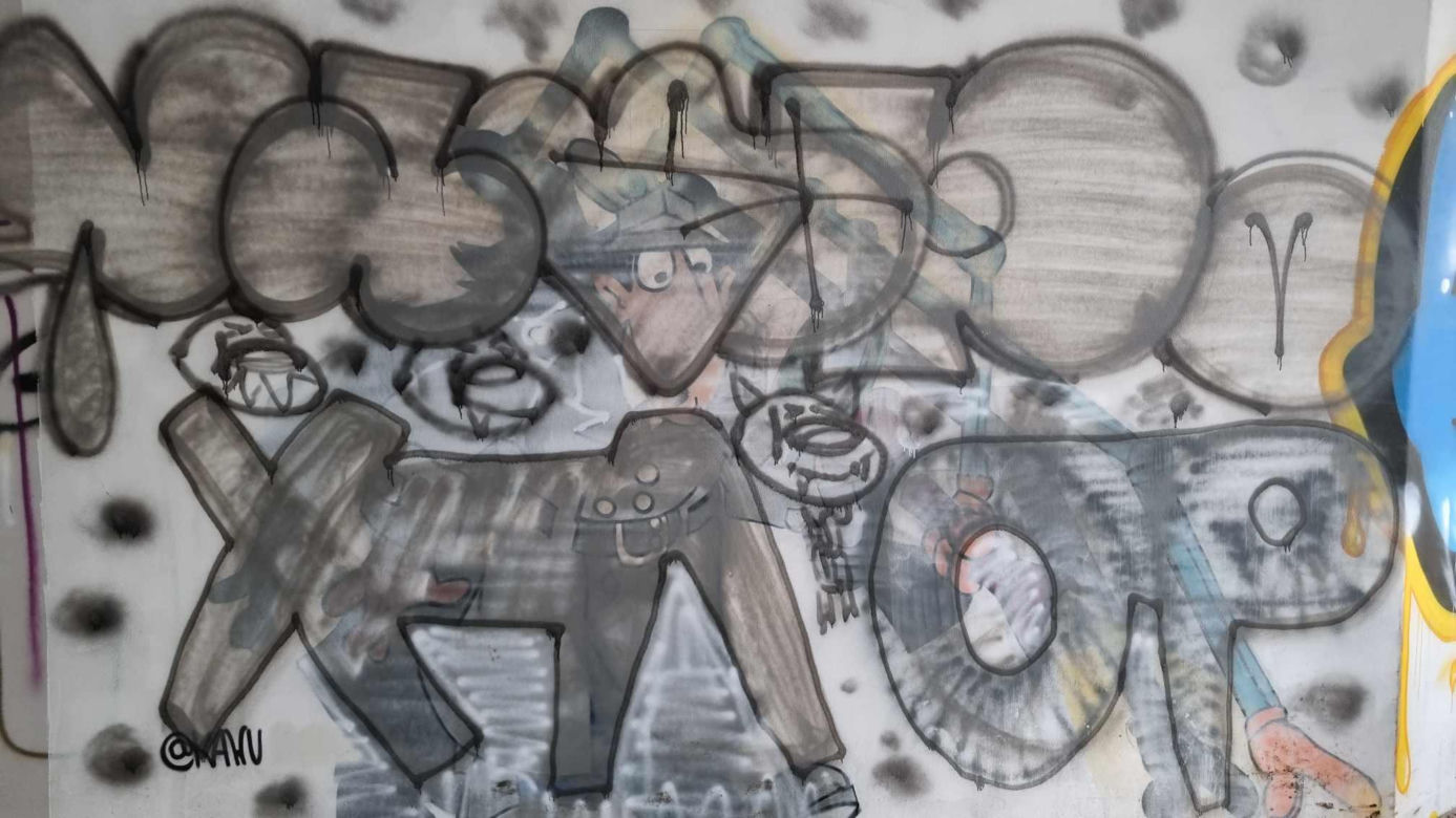 Tak obecnie wyglądają murale KAWU. Piękne prace zniszczone