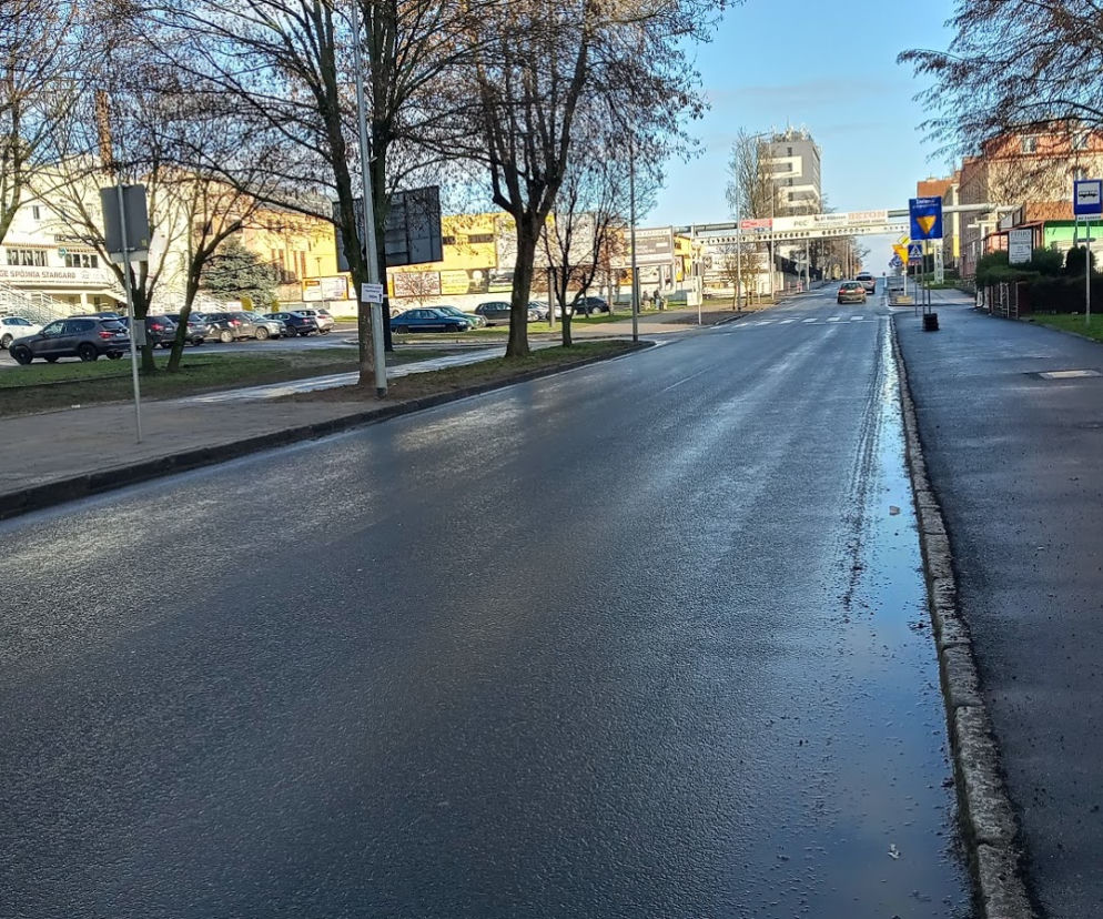 Ulica Pierwszej Brygady w Stargardzie po przebudowie