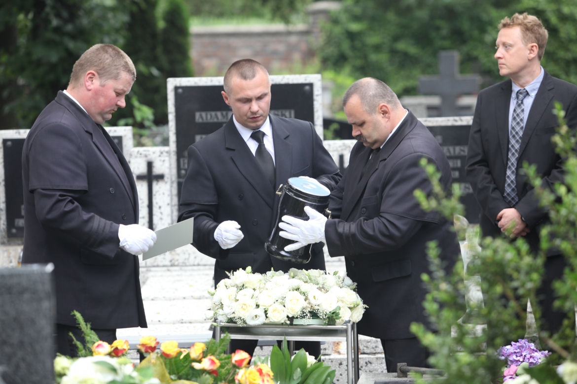 POGRZEB MONIKI DZIENISIEWICZ - OLBRYCHSKIEJ W ŁODZI.
