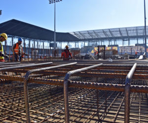 Budowa stadionu w Szczecinie - marzec 2021