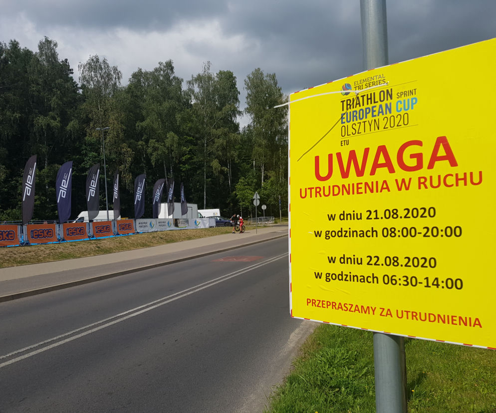 Triathlon w Olsztynie -  Utrudnienia w ruchu 