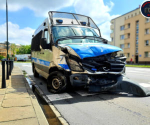 Wypadek na skrzyżowaniu Grójeckiej z Wawelską