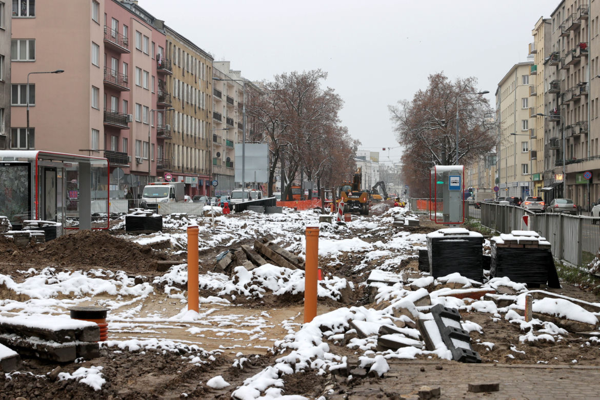 Budowa tramwaju na Wilanów opóźniona. Sprzeczne tłumaczenia inwestora i wykonawcy 