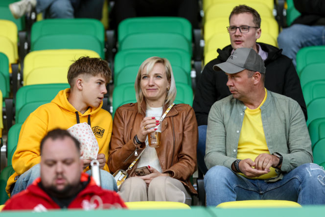 GKS Katowice - Lechia Gdańsk: Zdjęcia kibiców i zawodników z meczu 25. kolejki PKO BP Ekstraklasy