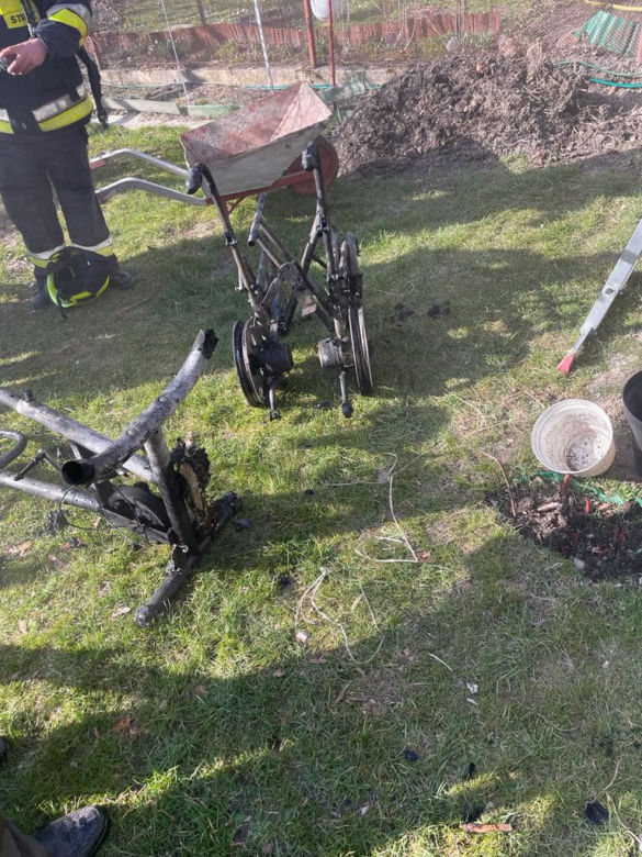 Pożar domu w Łęcznej