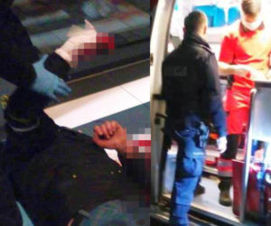 Horror na Mińskiej. Mężczyzna leżał w wielkiej kałuży krwi