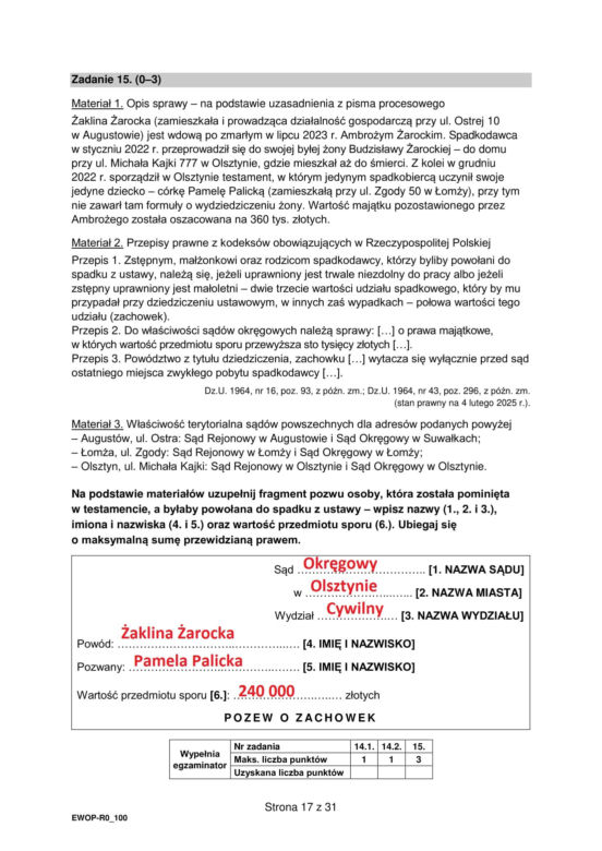 Matura 2025 WOS rozszerzony: odpowiedzi do wszystkich zadań z arkusza CKE - Formuła 2015 [13.05.2025]