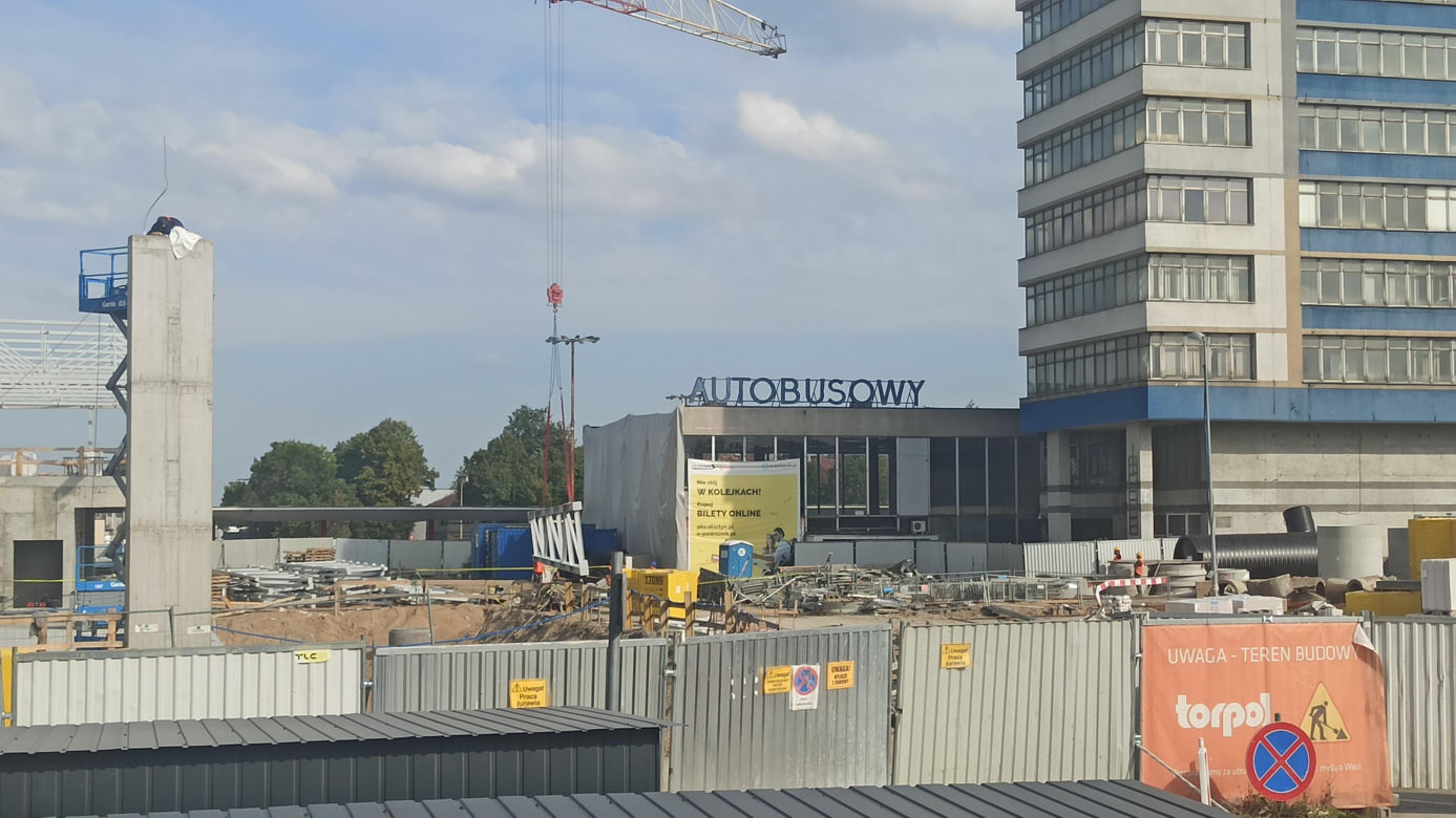 Dworzec Główny - postępy przy budowie