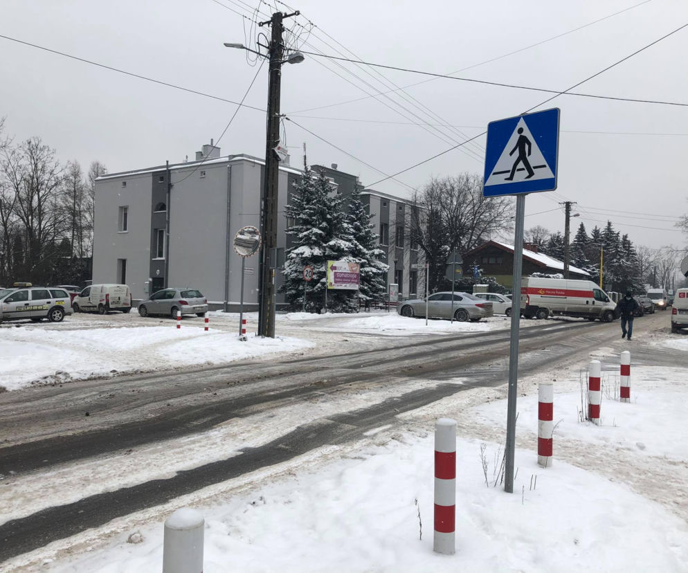 Nieodśnieżone przejścia dla pieszych w Łodzi
