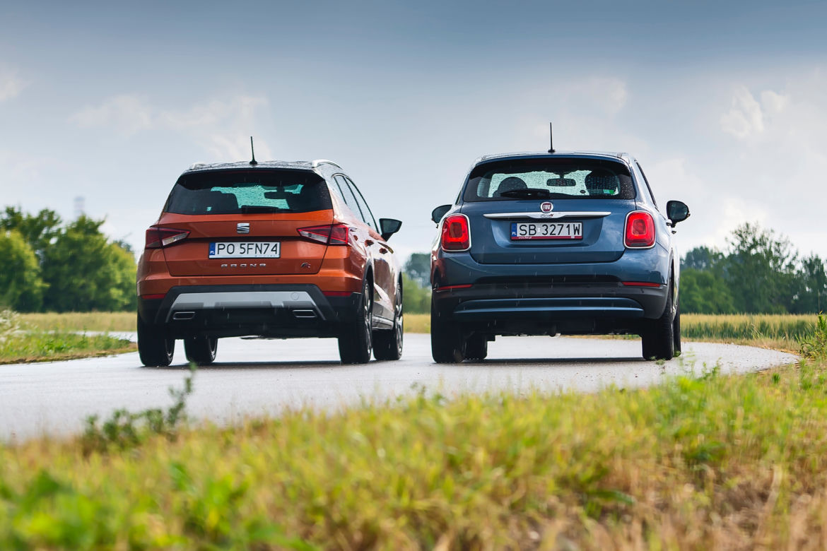 Fiat 500X Mirror 1.4 MultiAir 140 KM vs. Seat Arona 1.5 TSI 150 KM FR