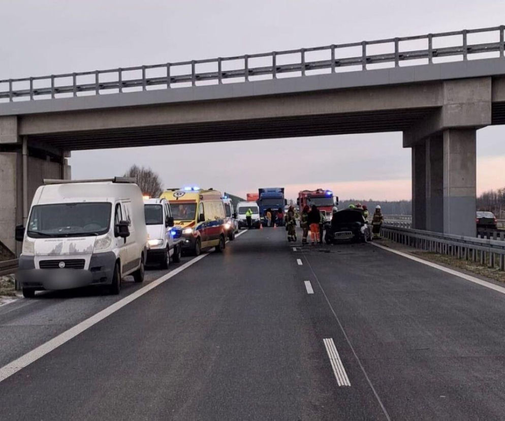 Wypadek na S61 w powiecie ełckim