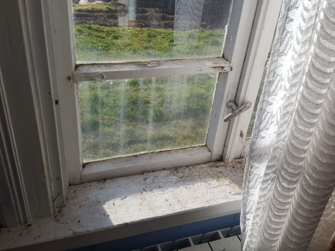 Okna przed remontem