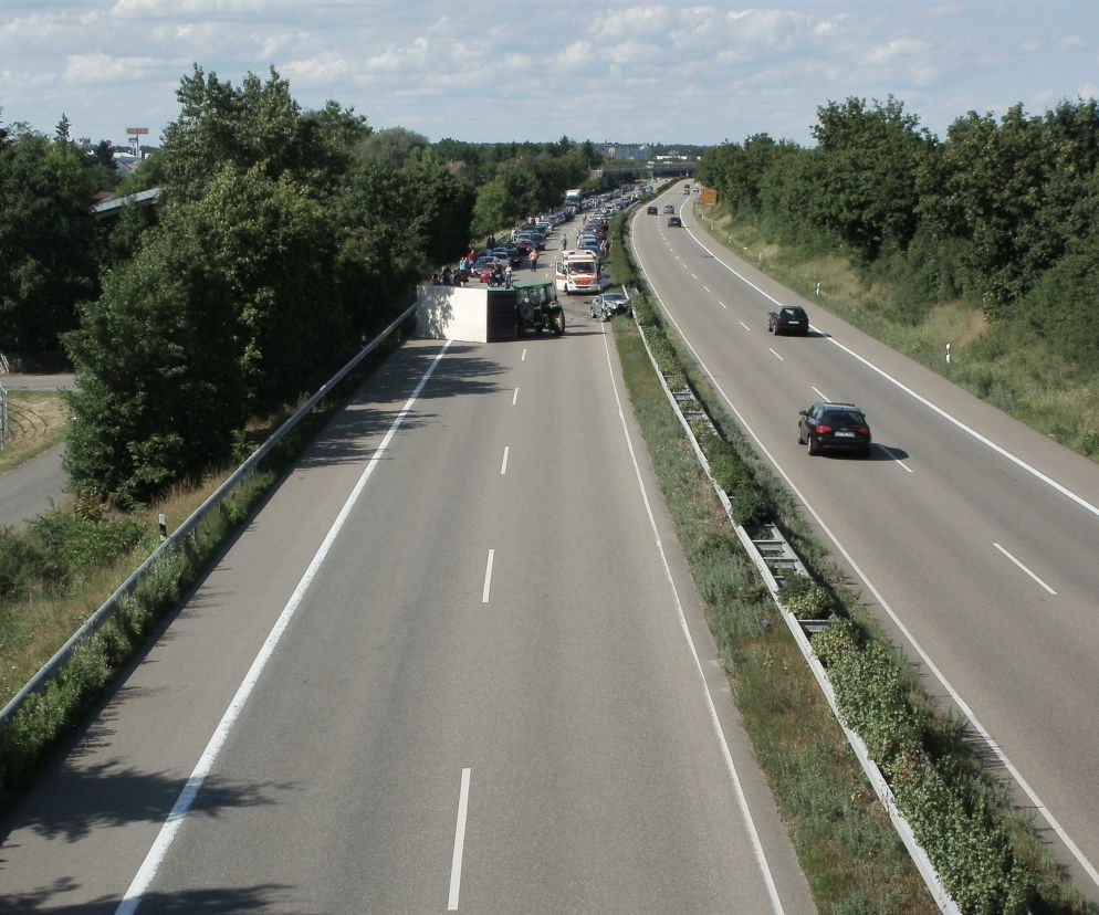 opolskie: wypadek A4. Kierowca zginął na miejscu? Koniec blokady drogi