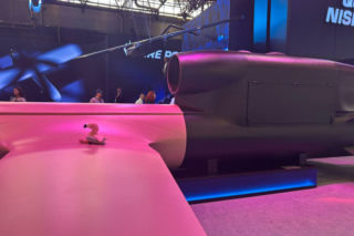 FP-5 „Flamingo” i makiety rakiet FP-7 oraz FP-9