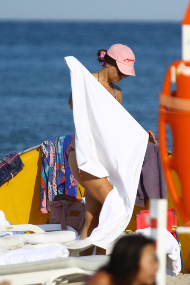 Anna Czartoryska-Niemczycka na plaży