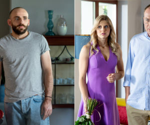 Barwy szczęścia odc. 2375. Marek (Marcin Perchuć), Iwona (Izabela Zwierzyńska), Karol (Wiktor Loga)