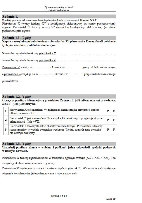 Matura 2020: Odpowiedzi. Chemia - poziom podstawowy [ARKUSZ]