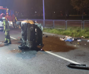 Groźny wypadek na Al. Konstytucji 3 Maja w Lesznie