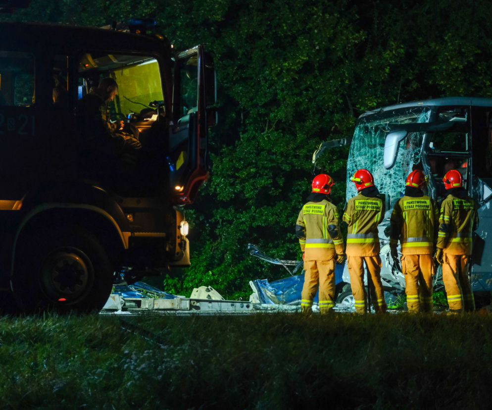 Wypadek busa Kleszczów
