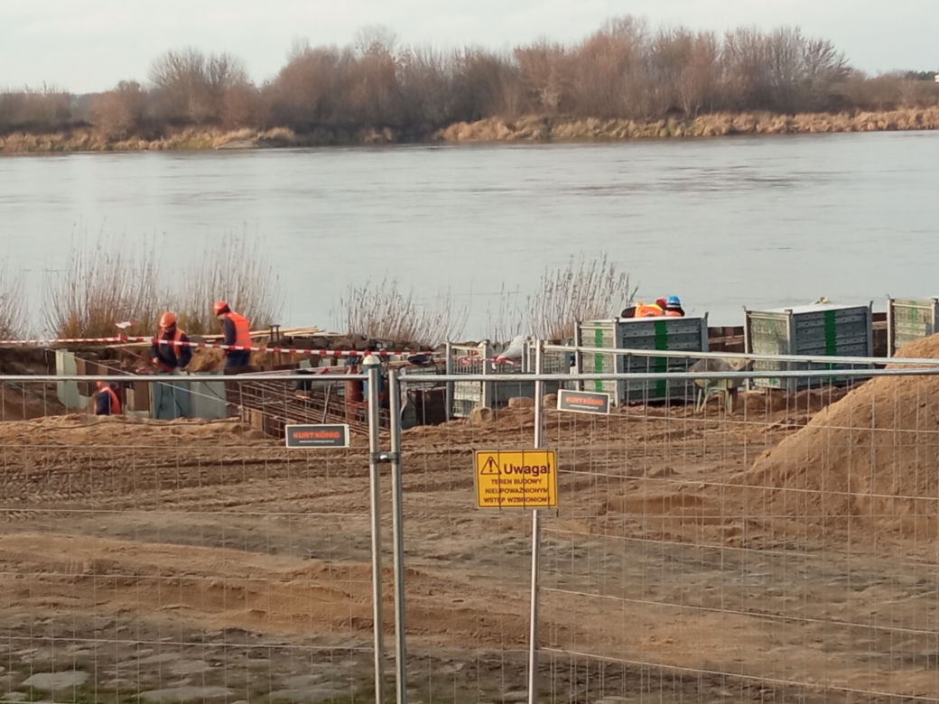 Budowa slipu nad Wisłą w Grudziądzu