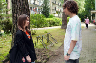 Barwy szczęścia, odc. 3287. Ewa (Gabriela Ziembicka), Romeo (Jacek Tyszkiewicz)