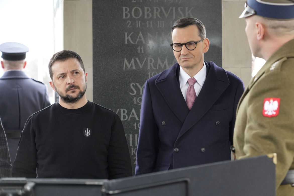 Zelensky na placu Piłsudskiego