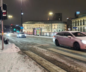 Zimowe utrudnienia w Warszawie