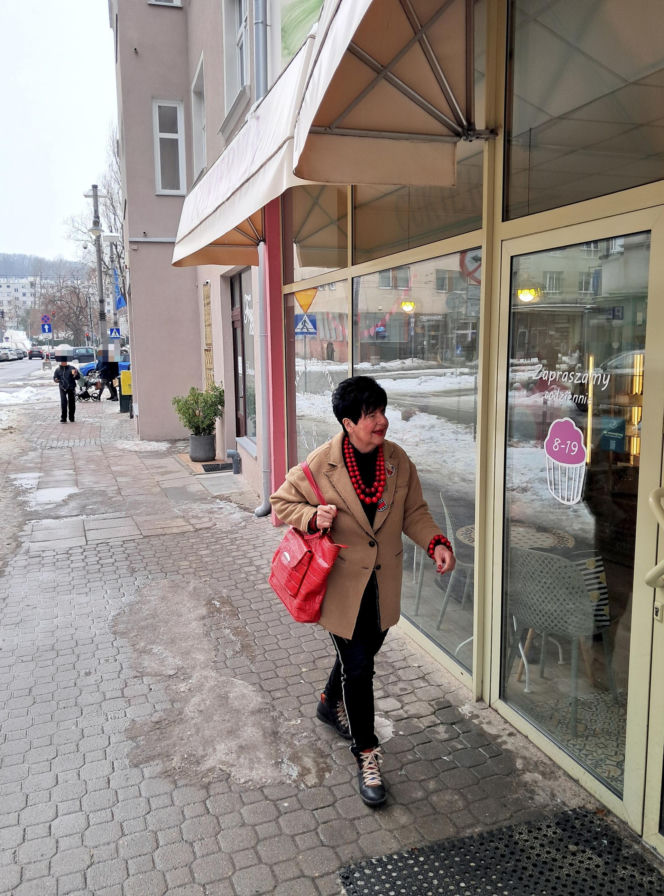 Joanna Senyszyn u fryzjera