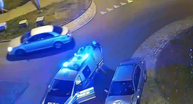 Pościg jak z filmu akcji. 20-letni Ukrainiec zderzył się czołowo z radiowozem