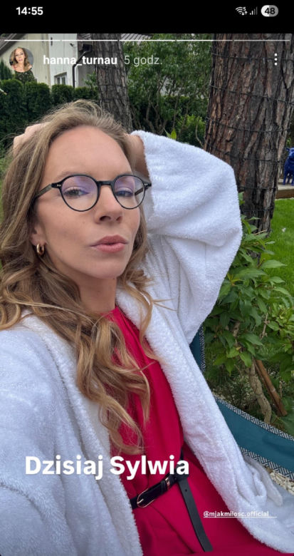 M jak miłość nowy sezon. Sylwia (Hanna Turnau) na planie