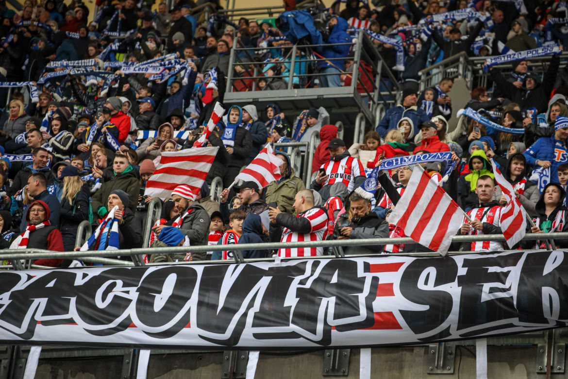 Lech Poznań - Cracovia. Tak bawili się kibice przy Bułgarskiej