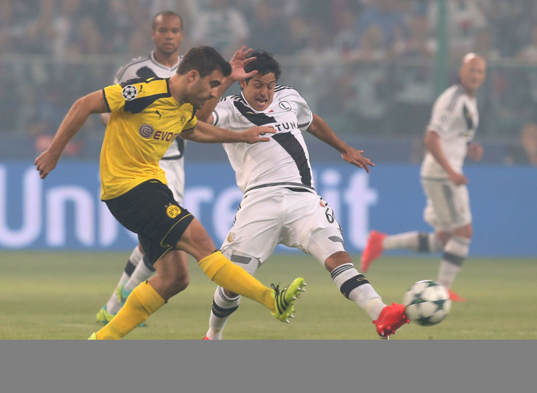 Mecz Ligi Mistrzów Legia Warszawa Borussia Dortmund 0:6