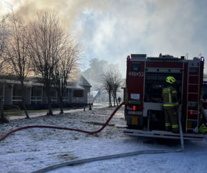 Pożar domków letniskowych w Pogorzelicy