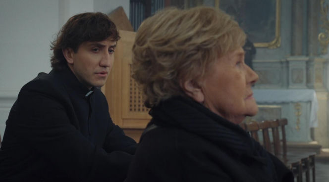 M jak miłość odc. 1910. Ksiądz Grzegorz (Paweł Janyst), Barbara (Teresa Lipowska)