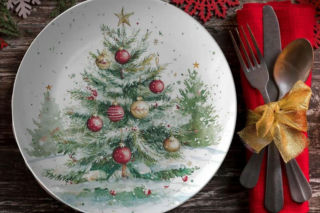 Naczynia z motywem świąteczym