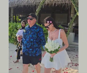 Skiba powiedział TAK na Malediwach! Ślub na plaży i noc poślubna jak z bajki