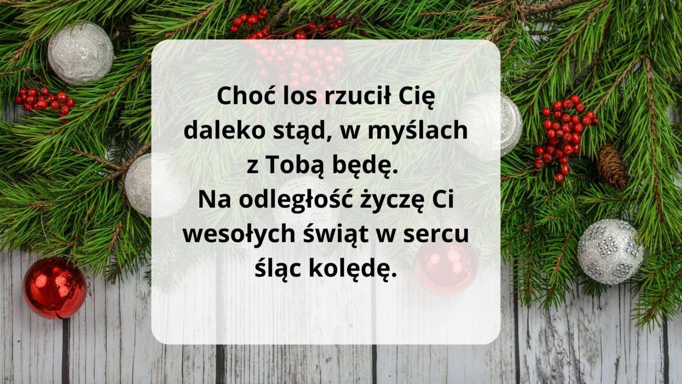 Boże Narodzenie 2023. Życzenia świąteczne, SMS, krótkie wierszyki