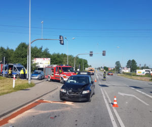 Wypadek na DK94 w Ładnej