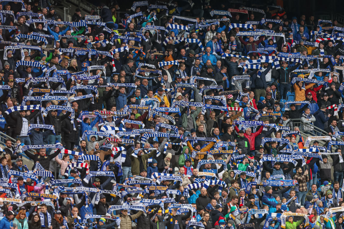 Lech Poznań - Cracovia. Tak bawili się kibice przy Bułgarskiej